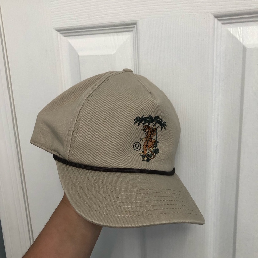 Vissla Signature hat Khaki Tiger Cotton Logo Adjustable one size